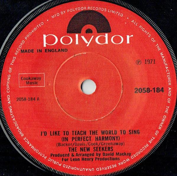 The New Seekers - I'd Like To Teach The World To Sing (In Perfect Harmony)