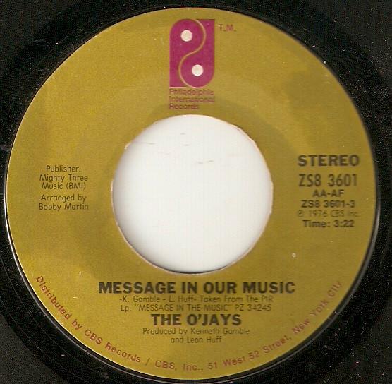 The O'Jays - Message In Our Music