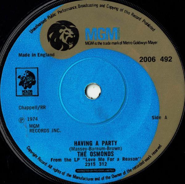 The Osmonds - Having A Party