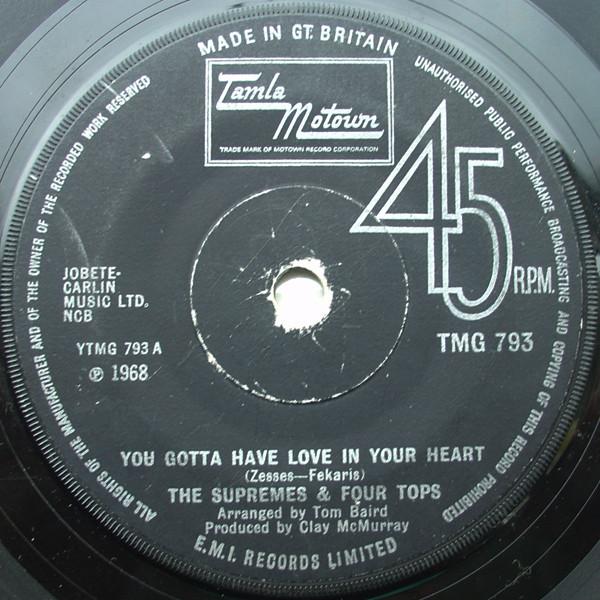 The Supremes, Four Tops - You Gotta Have Love In Your Heart / I'm Glad About It
