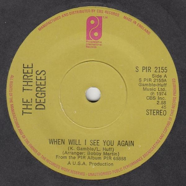 The Three Degrees - When Will I See You Again