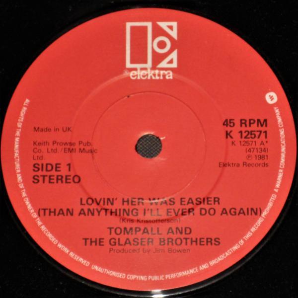 Tompall Glaser & The Glaser Brothers - Lovin' Her Was Easier (Than Anything I'll Ever Do Again)