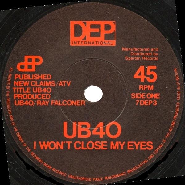 UB40 - I Won't Close My Eyes