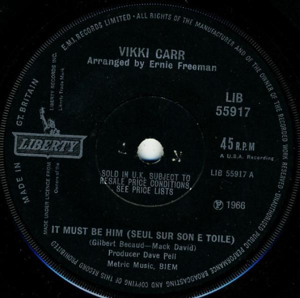 Vikki Carr - It Must Be Him (Seul Sur Son E Toile)