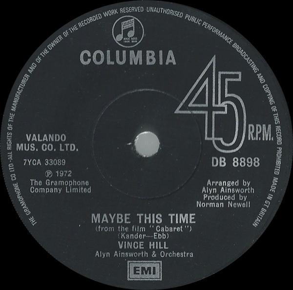 Vince Hill - Maybe This Time