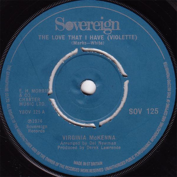Virginia McKenna, Sovereign Collection - The Love That I Have (Violette) / Homage To Renoir