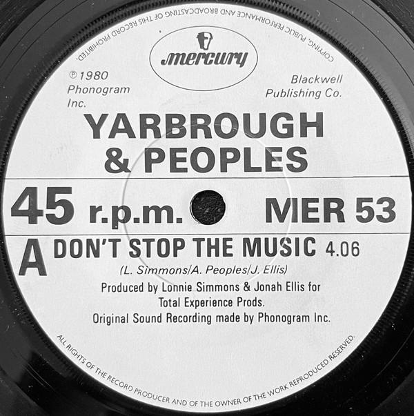 Yarbrough & Peoples - Don't Stop The Music